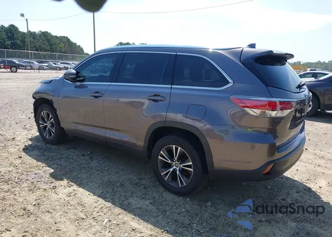 2016 Toyota Highlander Xle V6 из США, поврежденный, VIN 5TDKKRFH6GS502670